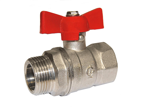 Кран шаровый вн/нар бабочка ГАЛЛОП