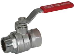 Кран шаровый вн/нар ручка Turia ARCO