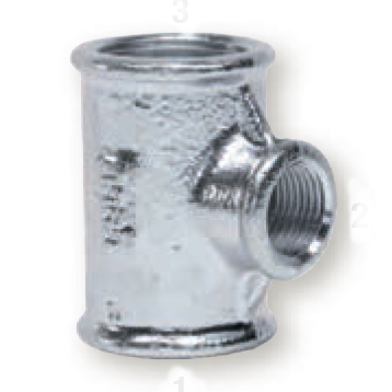 Тройник оцинкованный редукционный GEBO