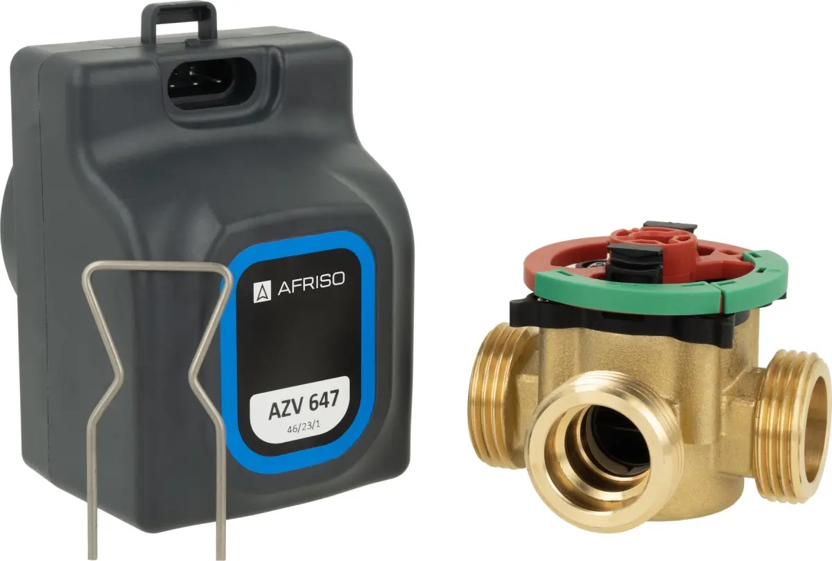 Клапан переключающий трехходовой угловой AZV