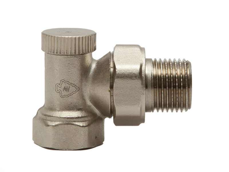 Кран для радиаторов УГЛОВОЙ, обратки Arrowhead