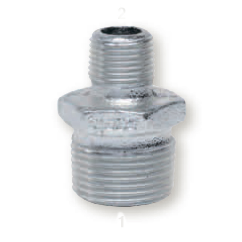 Ниппель оцинкованный редукционный GEBO