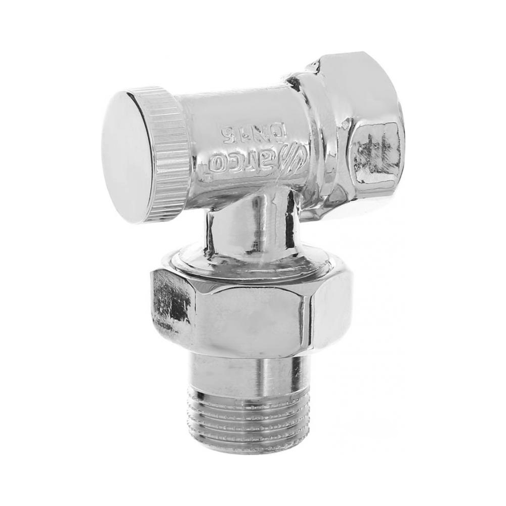 Кран для радиаторов УГЛОВОЙ, обратки ХРОМ ARCO