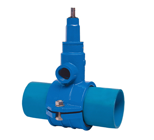 Задвижка (врезка) для трубы ПВХ